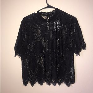 Black Lace Top